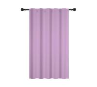 YONGFOTO Lilas Violet Semi-Obscurcissant Rideaux Macaron Campagnard Nordique Bohème Couleur Unie Occultation Passe Tringle Habillage de fenêtre pour Salon et Chambre, 107x160cm, 1 Panneau