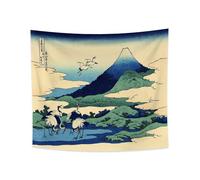YONGFOTO Tapisserie Murale Japonaise Ukiyo-e Mont Fuji 36 vues Pièce Tenture Umezawa dans la province de Sagami Deco Tenture Murale Poster Japonais Peinture Hokusai Estampes 150x130cm