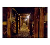YongFoto Toile de fond tunnel 1,8 x 1,2 m pour la construction de tunnels souterrains, industrie de passage, mine vintage, mur ancien, grotte de montagne, arrière-plan pour photographie, filles,