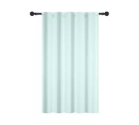 YONGFOTO Vert Menthe Semi-Obscurcissant Rideaux Macaron Campagnard Nordique Bohème Couleur Unie Occultation Passe Tringle Habillage de fenêtre pour Salon et Chambre, 107x160cm, 1 Panneau