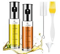 YongHang Spray Huile Cuisine 100ml Vaporisateur Huile Spray Huile d'olive de Cuisson avec Tuyau sans Brosse et Entonnoir pour Cuisson Friteuse à air Chaud Accessoires de Barbecue (2PCS)