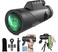 Yongheng 12x50 Télescope Monoculaire, Monoculaires à Vision Plus Grande pour Adultes et Enfants avec Trépied Stable Portable Monoculaire Puissant pour Observer Les Oiseaux Randonnée Pédestre (Gris H)