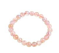 YONGHONGKEJI Bracelet Chakra Femme, Naturel Fleur De Cerisier Agate Pierre BraceletsPierres Précieuses Yoga Guérison Cristal Chakra Fait Main Charme Bijoux Pour Hommes Fill