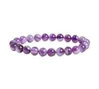 YONGHONGKEJI Bracelet En Cristal De Guérison Perles De Pierres Précieuses Naturelles pour Femmes et Hommes Bracelet Extensible En Pierre De Cristal De Quartz Énergétique 7 Chakras Bracelets D'Am