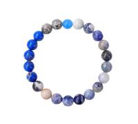 YONGHONGKEJI Bracelet Planète Système Solaire Univers Galaxie Bracelets En Perles De Pierre Naturelle pour Femmes Bracelet Manchette Extensible Huit Planètes Étoiles Gardiennes Bracelets pour Ho