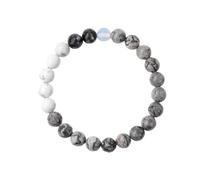 YONGHONGKEJI Bracelet Planète Système Solaire Univers Galaxie Bracelets En Perles De Pierre Naturelle pour Femmes Bracelet Manchette Extensible Huit Planètes Bracelets Étoiles Gardiennes pour Ho