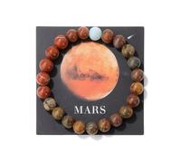 YONGHONGKEJI Bracelet Planète Système Solaire Univers Galaxie Bracelets En Pierres Naturelles pour Femmes Bracelet Manchette Extensible Huit Planètes Étoiles Gardiennes Bracelets pour Hommes Cad