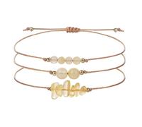 YONGHONGKEJI Bracelets Chakra pour Femmes 3 Pièces Bracelets En Cristal Coloré Naturel pour 7 Chakrass Manchette En Pierres Précieuses Irrégulières En Puces De Cristal pour H