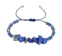 YONGHONGKEJI Bracelets Chakra pour Femmes Bracelets En Cristal Naturel Coloré pour 7 Chakras Manchette Irrégulier En Pierres Précieuses Bracelet En Cristal En Corde Réglables