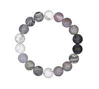 YONGHONGKEJI Bracelets Système Solaire Bracelet Bijoux Univers Galaxie Planète Pierre Perlée pour Homme Femme Pierre Naturelle Cristal Bracelet Manchette Extensible Bijoux Astronomie Cadeaux Lune
