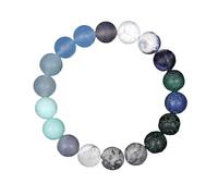 YONGHONGKEJI Bracelets Système Solaire Bracelet Bijoux Univers Galaxie Planète Pierre Perlée pour Homme Femme Pierre Naturelle Cristal Bracelet Manchette Extensible Bijoux Astronomie Cadeaux Terr