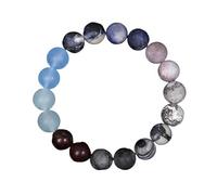 YONGHONGKEJI Bracelets Système Solaire Bracelet Bijoux Univers Galaxie Planète Pierre Perlée pour Homme Femme Pierre Naturelle Cristal Bracelet Manchette Extensible Bijoux Astronomie Cadeaux Uran
