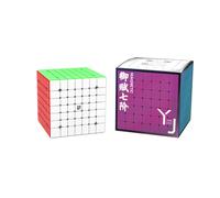 Yongjun haute qualité 2x2 3x3 4x4 5x5 6x6 7x7 pyramide de Cube magique magnétique Megaminx-7x7 White