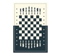 YONGKUIQMK Affiche vintage internationale d'échecs sur toile, idéale for décorer un salon, une chambre, une salle de jeux ou un club.(J,30x42cm Unframed)