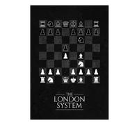 YONGKUIQMK Affiche vintage internationale d'échecs sur toile, idéale for décorer un salon, une chambre, une salle de jeux ou un club.(C,40x60cm Unframed)