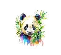 YONGKUIQMK Alpaga, écureuil, raton laveur, panda roux, renard, panda géant, aquarelle, tableau sur toile, affiche nordique, décoration murale(H,40x60cm No Frame)