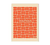 YONGKUIQMK Bauhaus - affiche d'exposition géométrique abstraite moderne, imprimés, peinture sur toile d'art mural, décoration de maison for salon(K,50X70 cm Unframed)