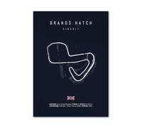 YONGKUIQMK Espagne Jerez formule 1 Circuit carte mur Art toile peinture affiches et impressions for décor de salon(F,40X60cm No Framed)