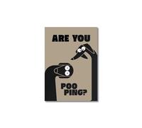 YONGKUIQMK Est-ce que tu fais caca ? Affiche imprimée sur toile avec chat drôle dans la salle de bain, Art Animal abstrait moderne, décoration de salle de bain, maison(VA1753-A,30x40cm No Frame)