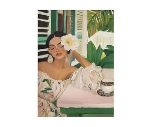 YONGKUIQMK Tableau abstrait représentant une danseuse, portrait minimaliste moderne de femme, peinture sur toile, affiche nordique for la décoration de chambre(I,40x60cm No Frame)