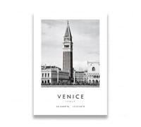 YONGKUIQMK Tableau de voyage en noir et blanc sur toile, paysage d'Italie et d'Australie, affiche, impressions de Paris, Venise et Rome, décoration intérieure(F,30x40cm no frame)