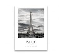 YONGKUIQMK Tableau de voyage en noir et blanc sur toile, paysage d'Italie et d'Australie, affiche, impressions de Paris, Venise et Rome, décoration intérieure(G,40x60cm no frame)