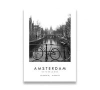 YONGKUIQMK Tableau de voyage en noir et blanc sur toile, paysage d'Italie et d'Australie, affiche, impressions de Paris, Venise et Rome, décoration intérieure(A,30x40cm no frame)