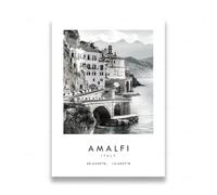 YONGKUIQMK Tableau de voyage en noir et blanc sur toile, paysage d'Italie et d'Australie, affiche, impressions de Paris, Venise et Rome, décoration intérieure(C,30x40cm no frame)