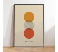 YONGKUIQMK Tableau minimaliste orange translucide rouge imprimé sur toile, affiche, décoration murale for salon, chambre ou maison(20x30cm NO FRAME)