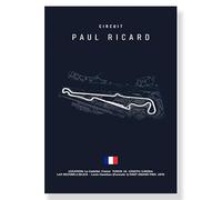 YONGKUIQMK Tableau sur toile du circuit de Formule 1 d'Imola à Monaco, art F1, affiches et impressions nordiques, décoration murale.(9460-11,20x30cm No Frame)