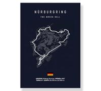 YONGKUIQMK Tableau sur toile du circuit de Formule 1 d'Imola à Monaco, art F1, affiches et impressions nordiques, décoration murale.(9460-08,30x40cm No Frame)