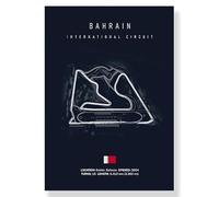 YONGKUIQMK Tableau sur toile du circuit de Formule 1 d'Imola à Monaco, art F1, affiches et impressions nordiques, décoration murale.(9460-02,50x70cm No Frame)