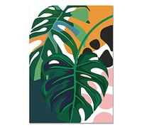 YONGKUIQMK Toile de peinture d'animaux Koala Jungle, affiches et imprimés, Art mural nordique, feuille de Monstera, photos, décoration de la maison(E,40x60cm No Frame)