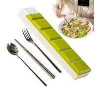 Yongmcxhhj Ensemble de Couverts de Voyage - Ustensiles De Cuisine Réutilisables Portables En Acier ydable À Remplissage Liquide - Set de Coutellerie en - Pour la Famille les Sorties le Camping