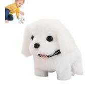 Yongmcxhhj Jouet d'animal qui marche, animaux de compagnie électroniques,Cartoon Cartoon Rabbit Dog Poll Doll - Figures de peluche interactives, Activités d'apprentissage pour tout-petits Robot Animal