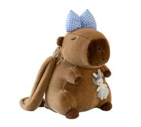 Yongmcxhhj Sac À Dos Mignon,Cartable Grande Capacité - Sac À Dos Mignon En Peluche De Capybara - Pour Filles Anniversaire Voyage Excursion d'une Journée Camping Pique-Nique Sport