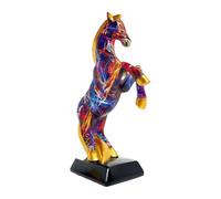 Yongmcxhhj Sculpture De Cheval - Résine Graffiti Sculpture Animale Esthétique | Statue De Cheval Debout en Résine,pour La Chambre La Table L Étagère Les Casiers Les Bibliothèques L Entrée L Armoire