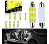 YONGMING 42mm*10mm 6418 Ampoule Led Voiture Interieur Blanc 270lm, 12v Veilleuse Led Voiture 5050 c5w Canbus sans Erreur, pour Voiture Dôme Carte Coffre Plaque Immatriculation, 10pcs