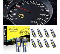 YONGMING Ampoules Blanches T5 LED 74 70 37 2721 3528 1-3030-SMD pour Indicateur de Vitesse Intérieur de Voiture Tableau de Bord Tableau de Bord Indicateur Lumineux