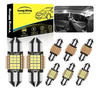 YONGMING C5W Led Des ampoules Festoon Canbus 31mm 7500K Blanc, Anti Erreur Pour le dôme intérieur de la voiture, Lumière de lecture, Plaque d’immatriculation du coffre, Paquet de 8