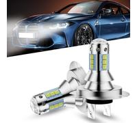 YONGMING H7 Ampoule,12v 24v 8000k Blanc Super Brillant 1350lm, Kit Conversion H7 Led LumièRe De Brouillard Poutre RéGlable, Remplacement Pour L’Ampoule HalogèNe De Phare, Paquet De 2