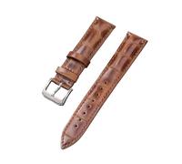 YONGNAGUI NASUNJIA 12-24mm Bracelets De Montre en Cuir Véritable Bracelet Noir Rouge Marron Bracelet De Montre for Femmes Hommes Bracelet(Light Brown_12mm)