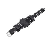 YONGNAGUI NASUNJIA Bracelet à Poignet for Hommes rétro à la Main 20mm 22mm Bracelet de Manchette en Cuir Bracelet Jaune Bleu Noir Vert Couleur Rouge Bracelet(Black_22mm)