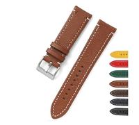YONGNAGUI NASUNJIA Bracelet de montre double face en cuir 18 mm, 20 mm, 22 mm, 24 mm à libération rapide pour homme et femme Jaune Rouge Noir Accessoires de montre, 22mm