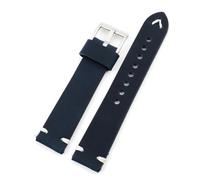 YONGNAGUI NASUNJIA Bracelet De Montre En Cuir De Cheval Fou À Dégagement Rapide, 20mm 22mm, Bracelet De Montre En Cuir Rétro Super Doux(Blue)