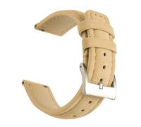 YONGNAGUI NASUNJIA Bracelet de montre en cuir suédé 18 mm, 19 mm, 20 mm, 22 mm, vintage, fait main, gris, marron, ceintures de rechange for accessoires de montre(Beige 1,22mm)