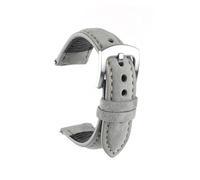 YONGNAGUI NASUNJIA Bracelet de montre en cuir suédé 18 mm, 19 mm, 20 mm, 22 mm, vintage, fait main, gris, marron, ceintures de rechange for accessoires de montre(Grey,22mm)