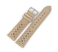 YONGNAGUI NASUNJIA Bracelet De Montre En Cuir Suédé, 18mm 19mm 20mm 21mm 22mm 24mm, Bracelet De Montre De Course De Rallye, Accessoires De Montre À Dégagement Rapide(Khaki,22mm)