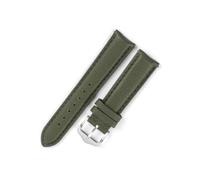 YONGNAGUI NASUNJIA Bracelet De Montre En Cuir Véritable 18mm 19mm 20mm 22mm, Motif Litchi Rétro, Couche Supérieure En Cuir De Vache, Bracelet De Montre For Hommes Et Femmes(Army green,22mm)