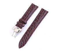 YONGNAGUI NASUNJIA Bracelet De Montre En Cuir Véritable 18mm 20mm 22mm 24mm, Boucle Papillon, Bracelet De Montre En Cuir De Veau For Hommes Et Femmes(Brown,22mm)